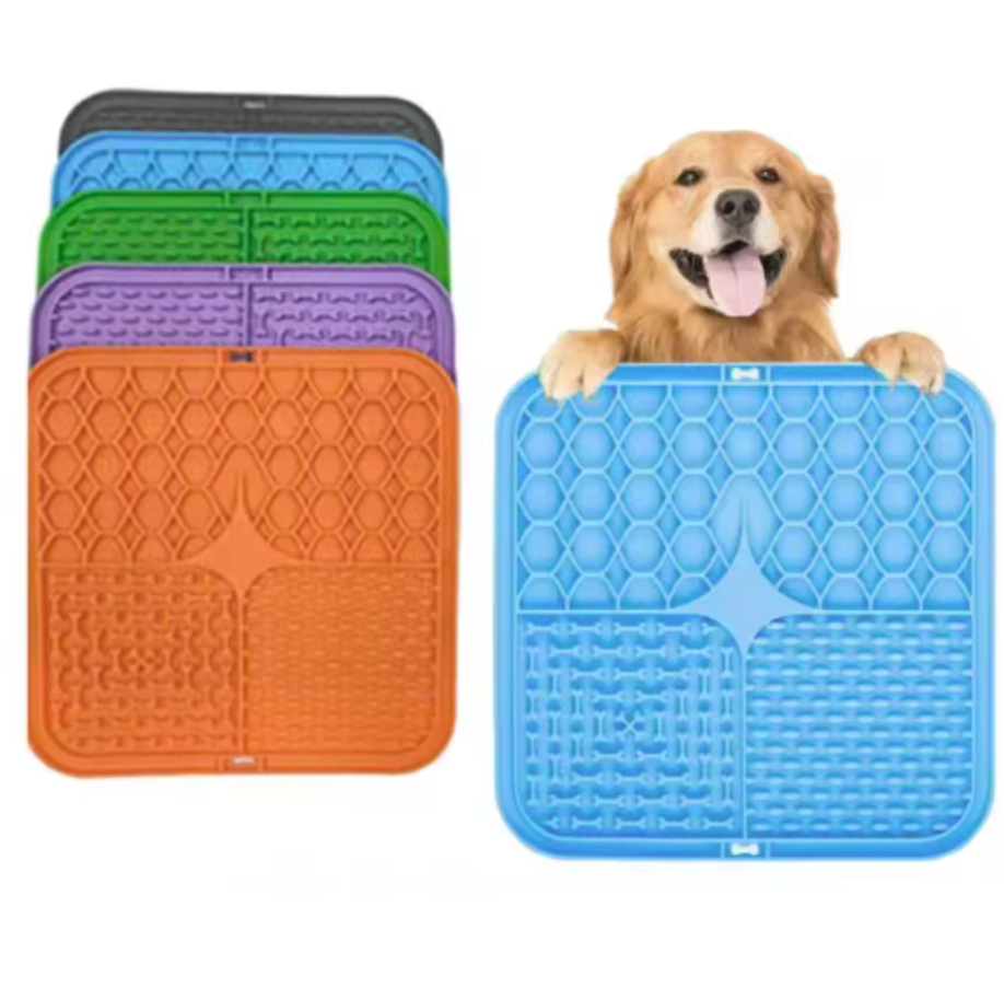 PawJoy Slow-Feed Lick Mat – Suction Pet Feeding & Bathing Mat