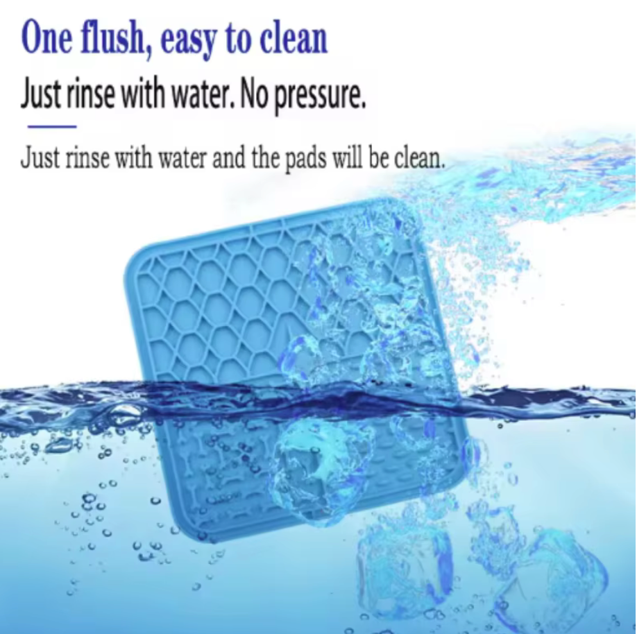 PawJoy Slow-Feed Lick Mat – Suction Pet Feeding & Bathing Mat