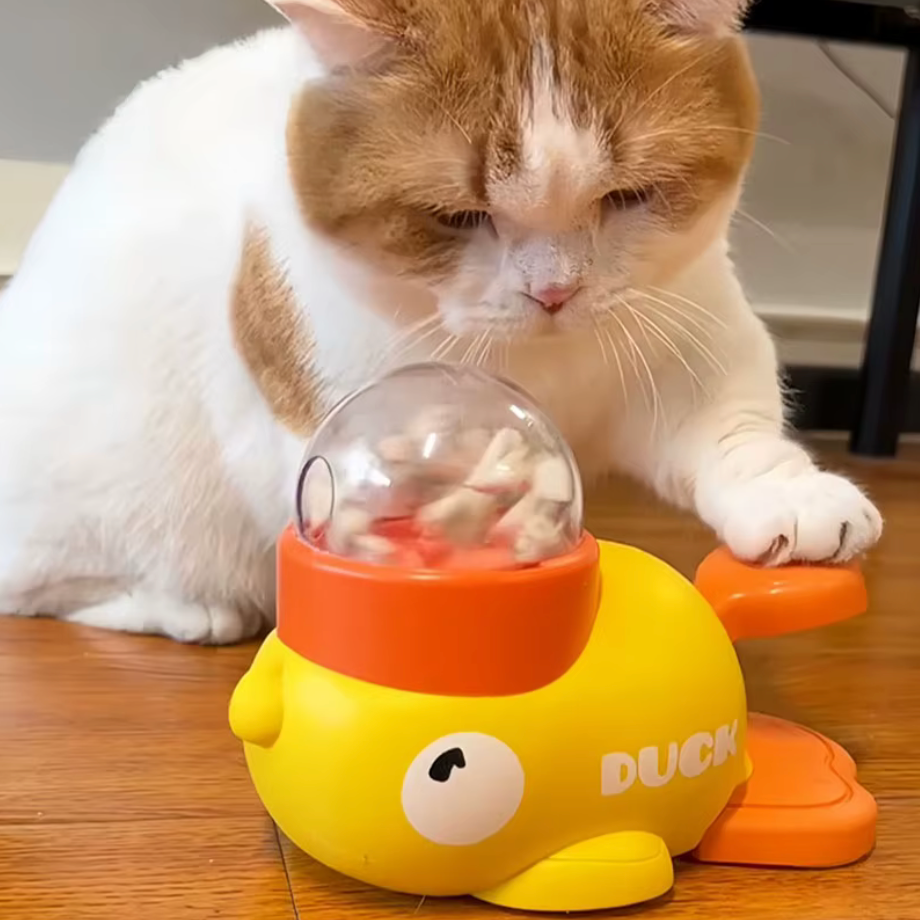 PawJoy Treat Spinner – Interactive Food Dispensing Pet Toy