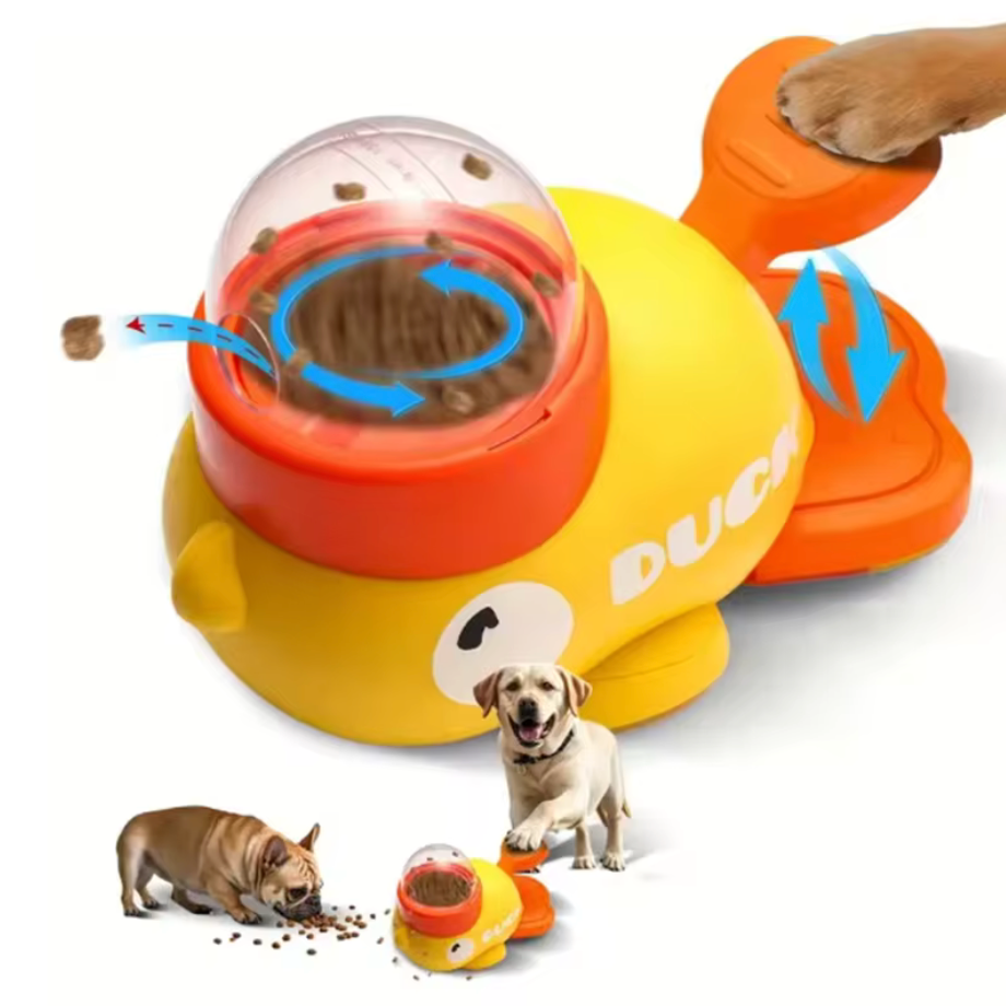 PawJoy Treat Spinner – Interactive Food Dispensing Pet Toy