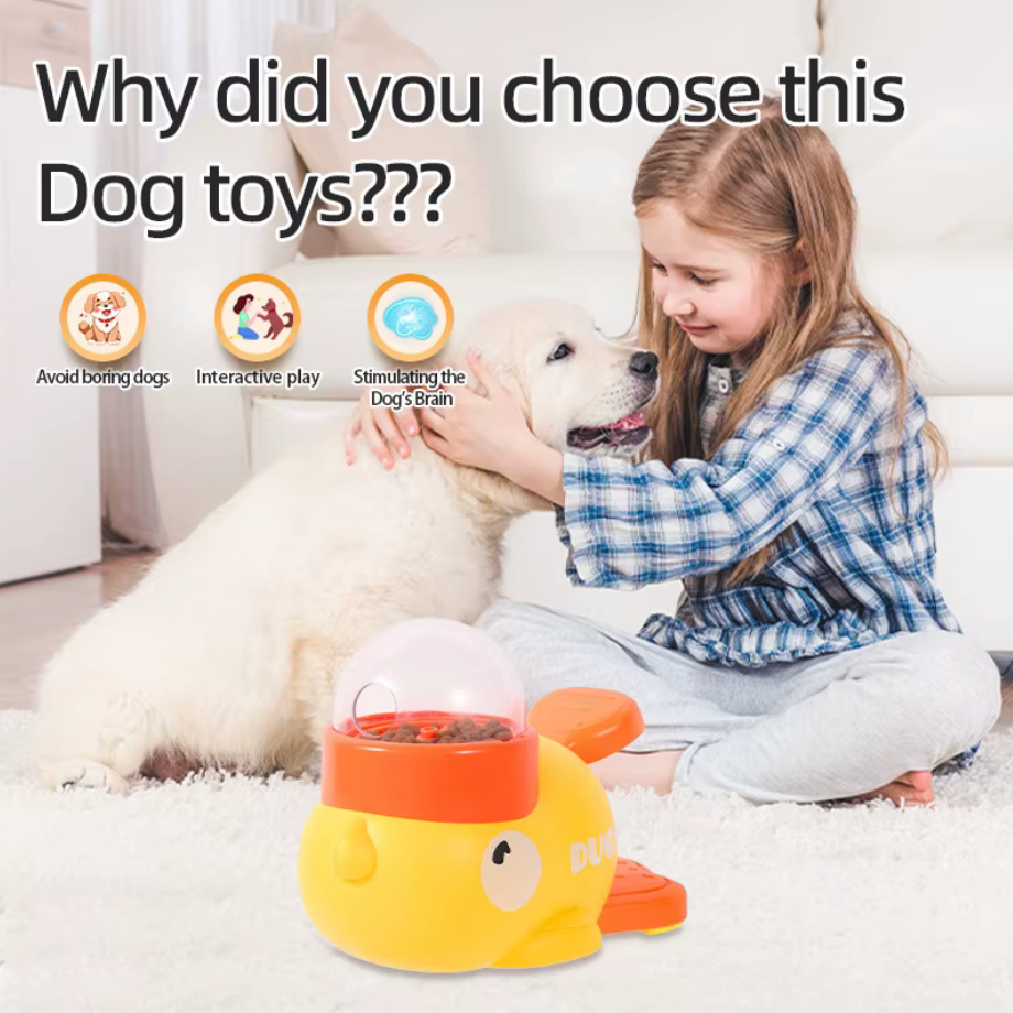 PawJoy Treat Spinner – Interactive Food Dispensing Pet Toy